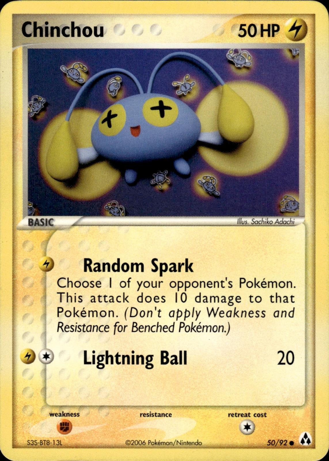 Chinchou EX Legend Maker #50/92 Common