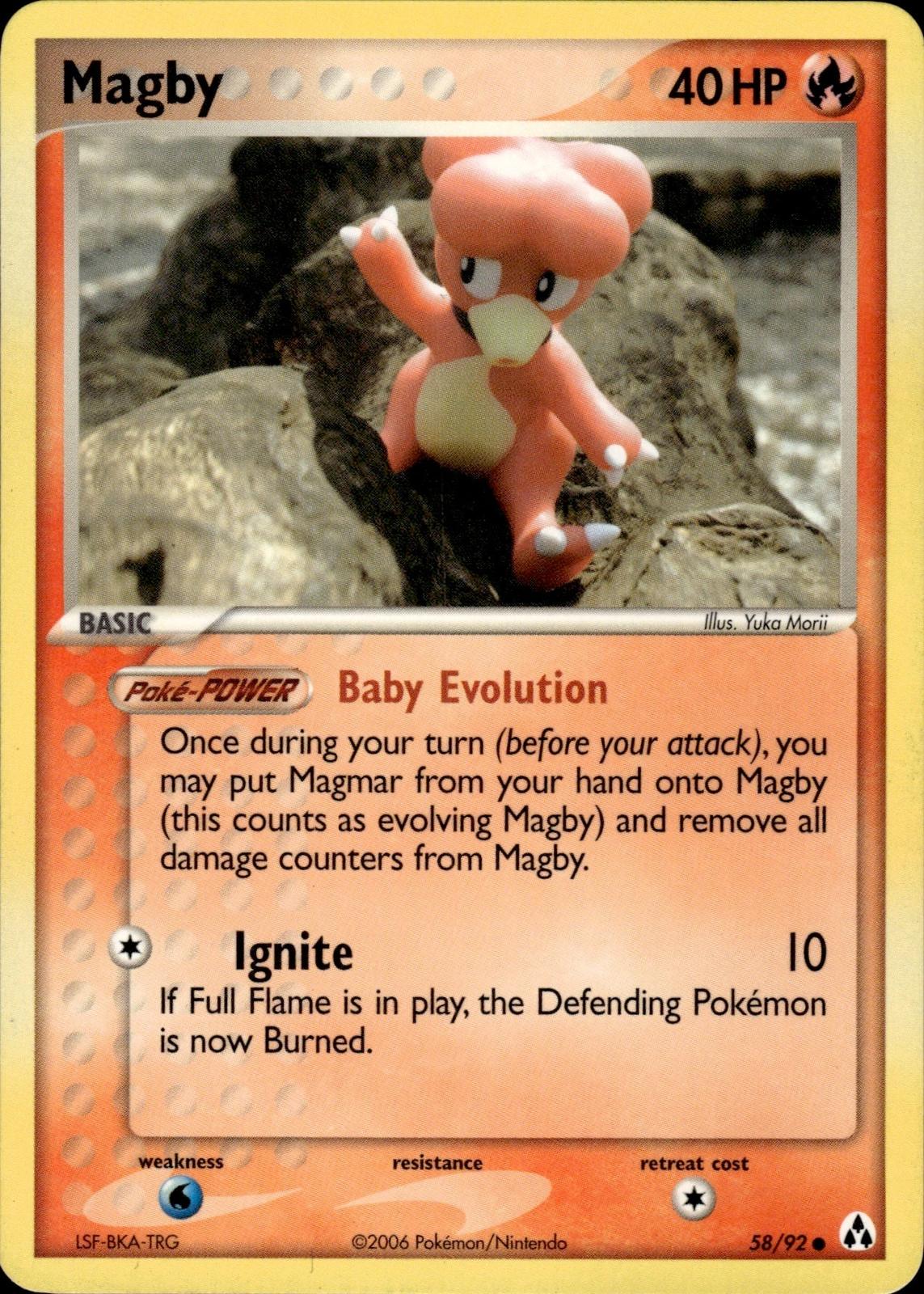 Magby EX Legend Maker #58/92 Common