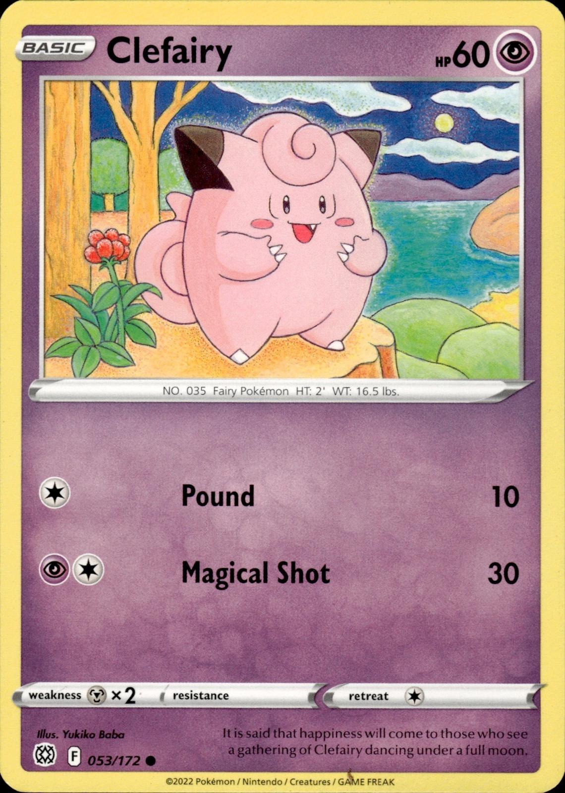 Clefairy SWSH09: Brilliant Stars #053/172 Common
