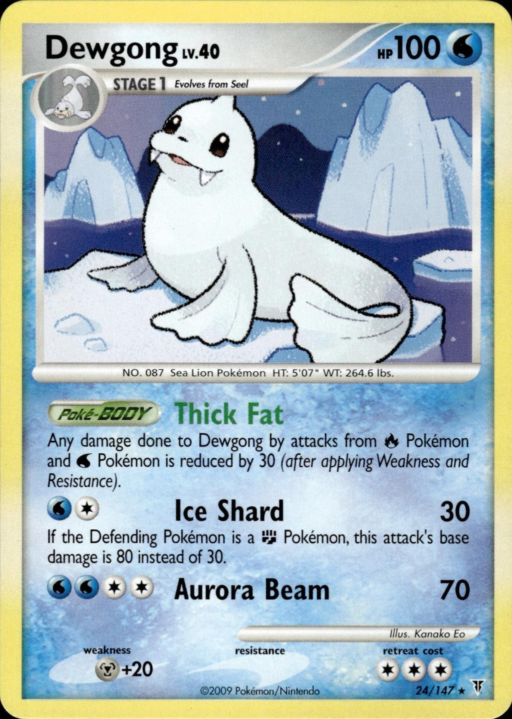Dewgong Supreme Victors #24 Rare