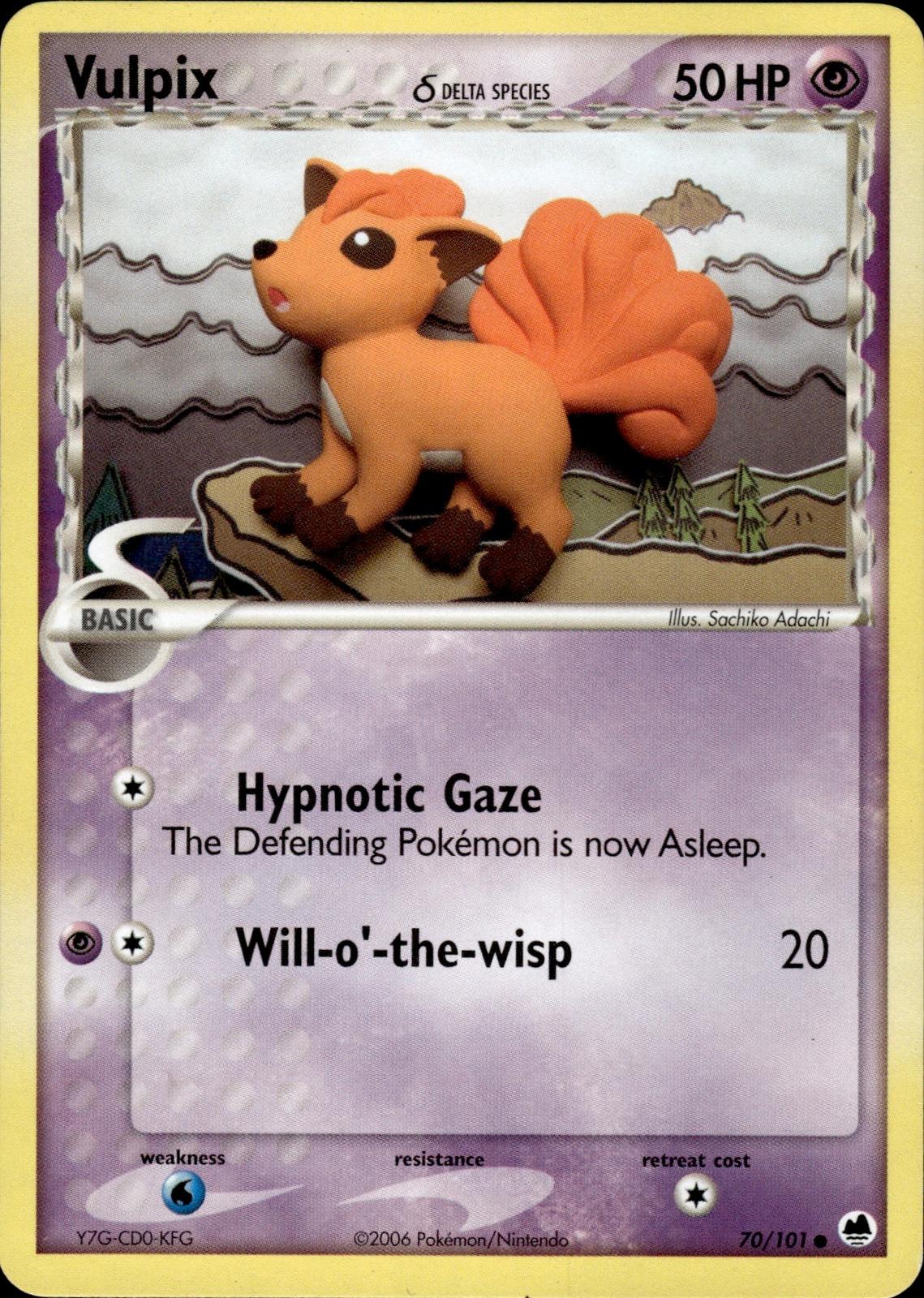 Vulpix (Delta Species) EX Dragon Frontiers #70/101 Common