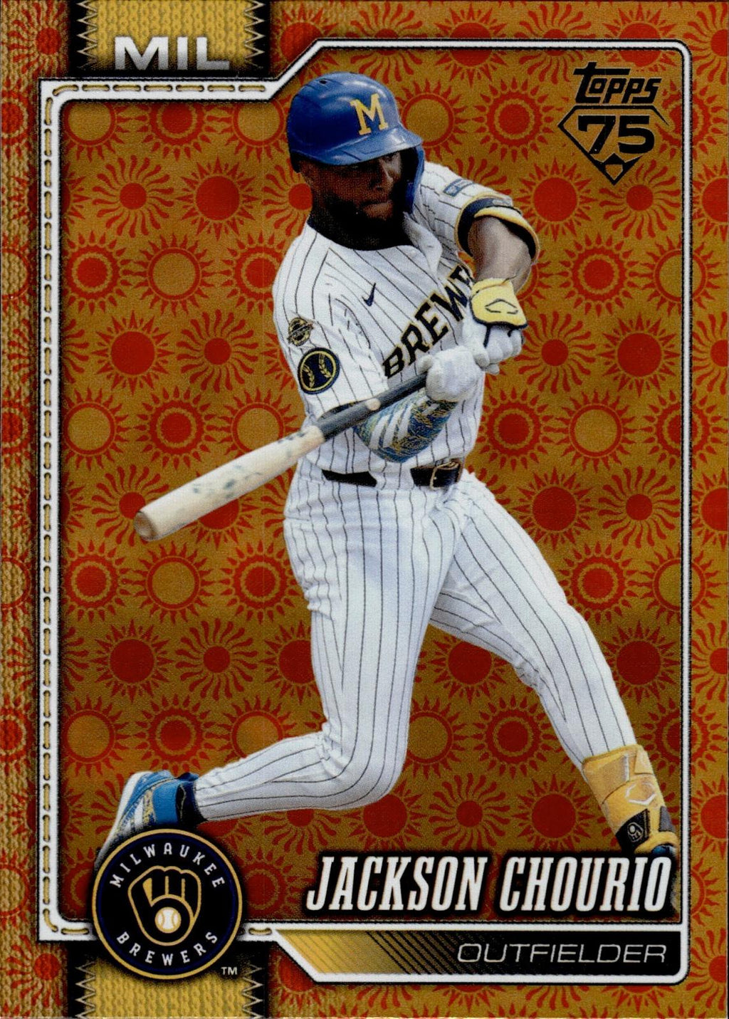 Jackson Chourio 2026 Topps #448 Holiday Brewers