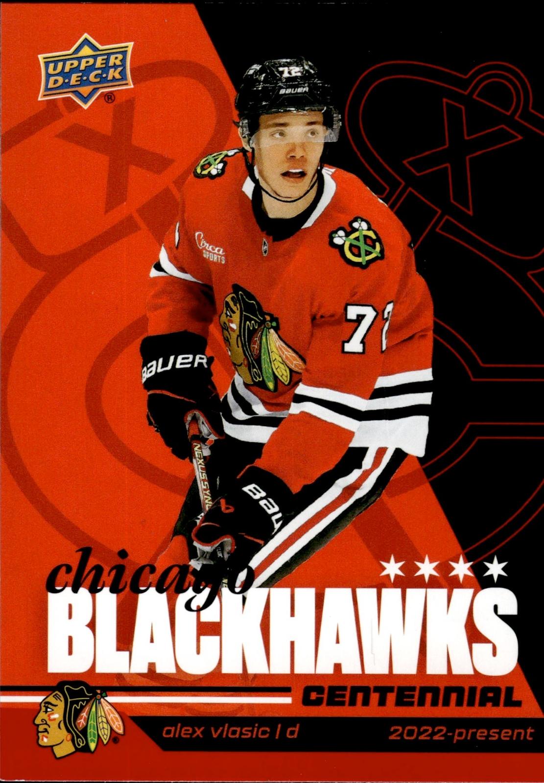 Alex Vlasic 2025-26 Upper Deck Chicago Blackhawks Centennial #58 Blackhawks
