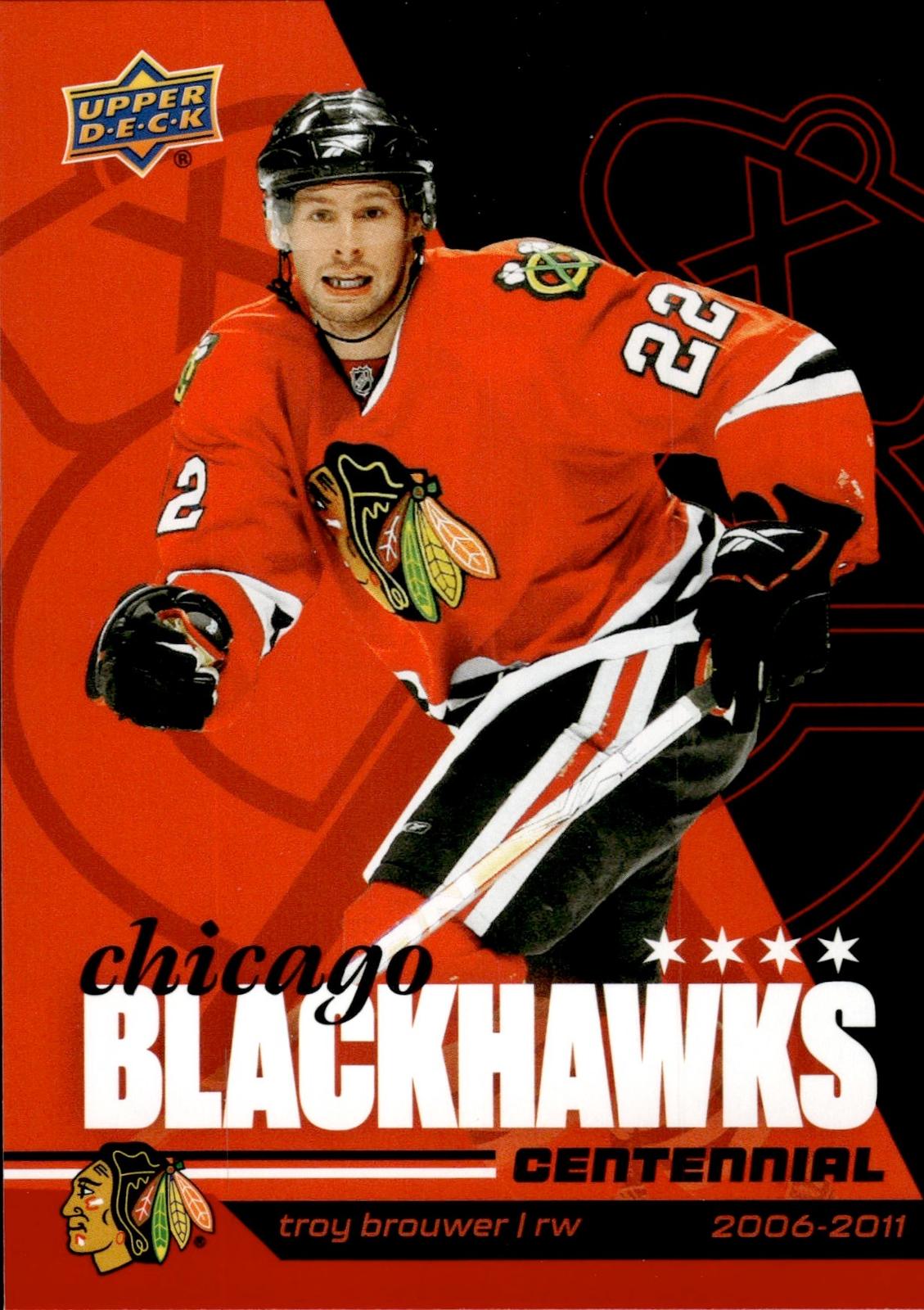 Troy Brouwer 2025-26 Upper Deck Chicago Blackhawks Centennial #43 Blackhawks