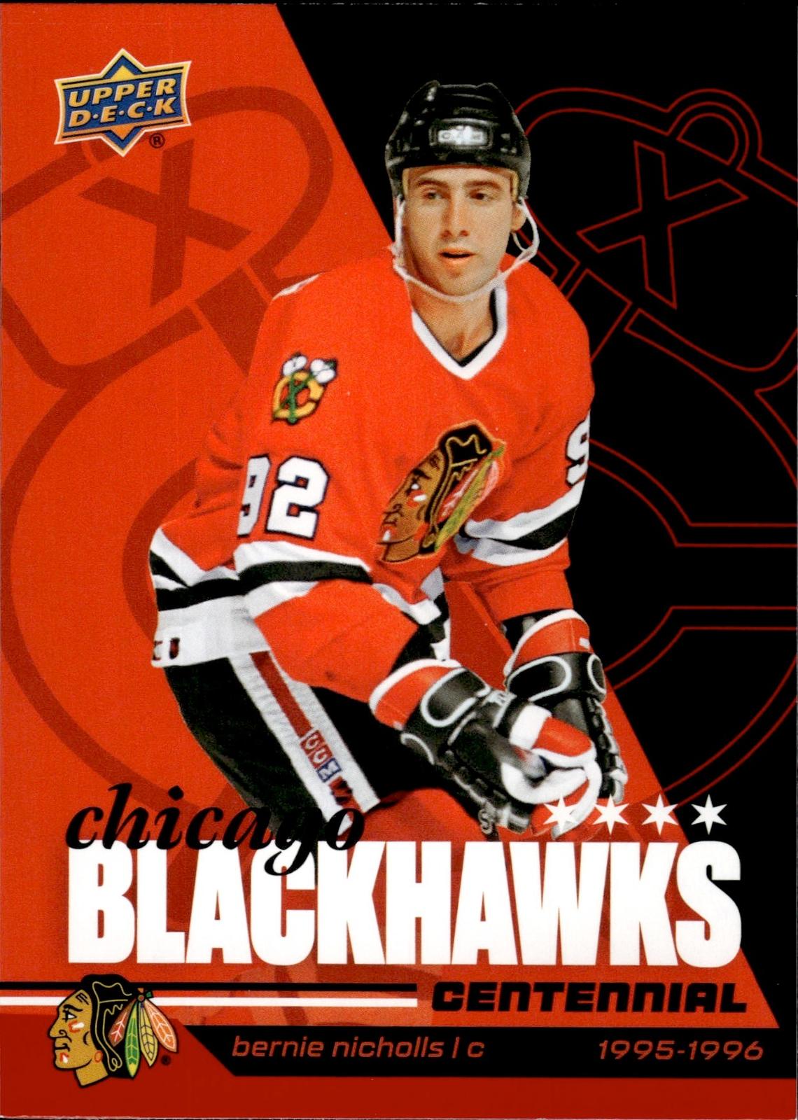 Bernie Nicholls 2025-26 Upper Deck Chicago Blackhawks Centennial #33 Blackhawks