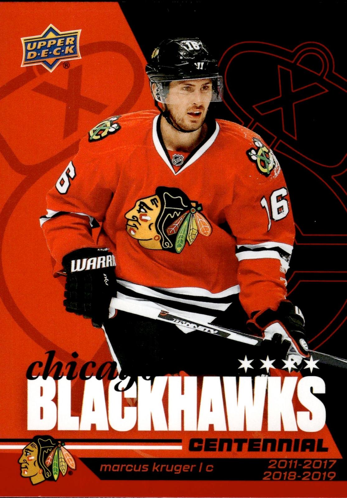 Marcus Kruger 2025-26 Upper Deck Chicago Blackhawks Centennial #78 Blackhawks