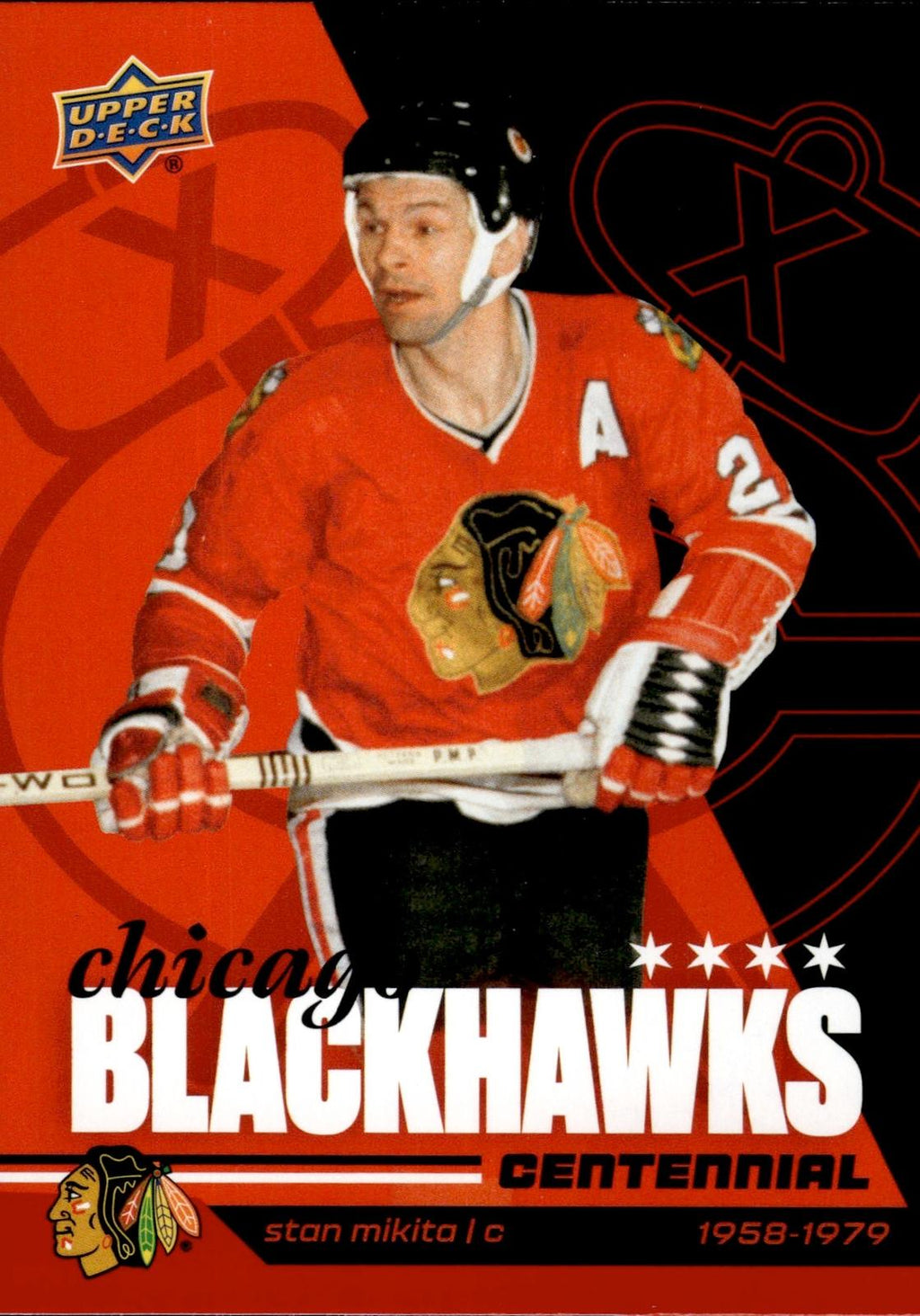 Stan Mikita 2025-26 Upper Deck Chicago Blackhawks Centennial #19 Blackhawks