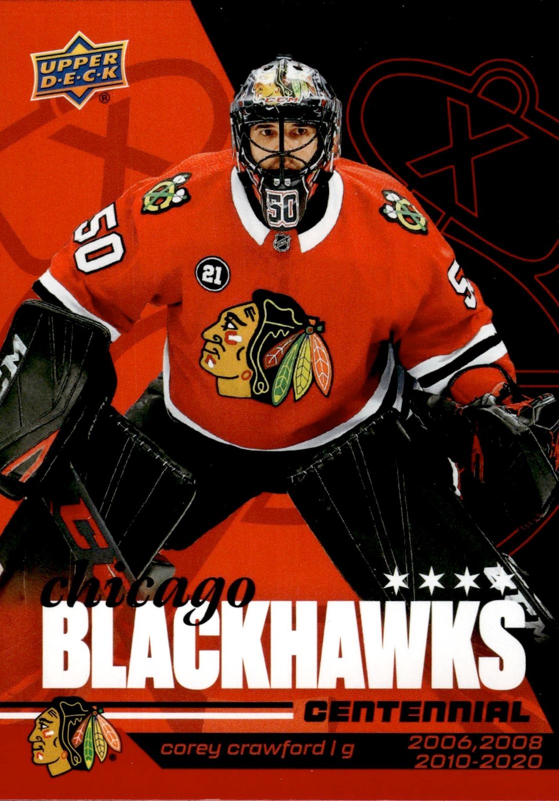 Corey Crawford 2025-26 Upper Deck Chicago Blackhawks Centennial #59 Blackhawks