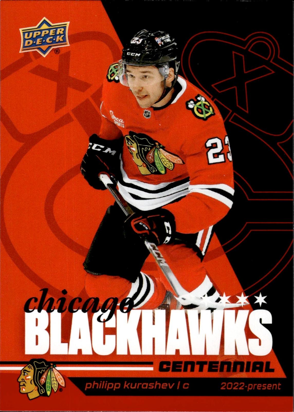 Philipp Kurashev 2025-26 Upper Deck Chicago Blackhawks Centennial #14 Blackhawks