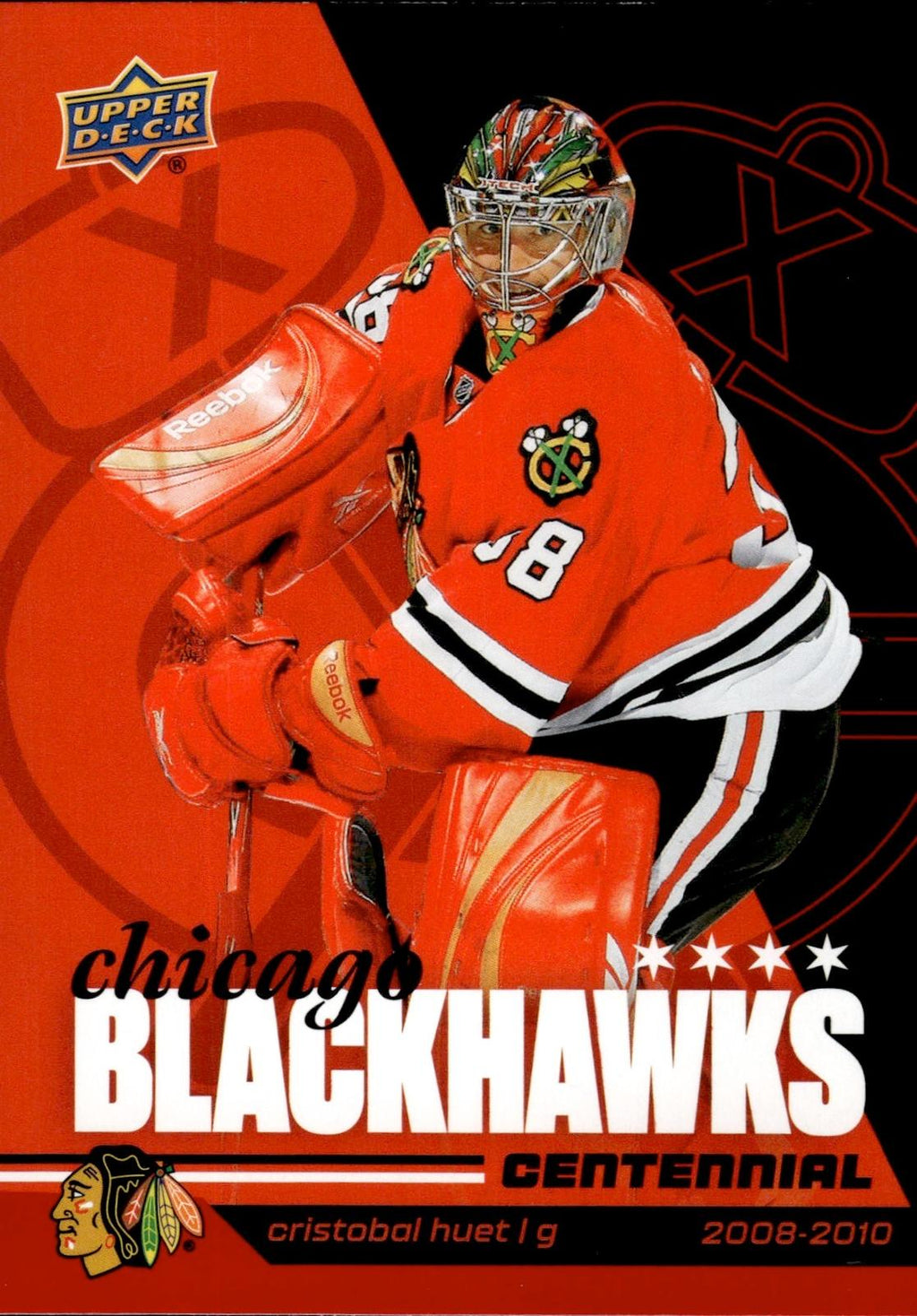 Cristobal Huet 2025-26 Upper Deck Chicago Blackhawks Centennial #42 Blackhawks