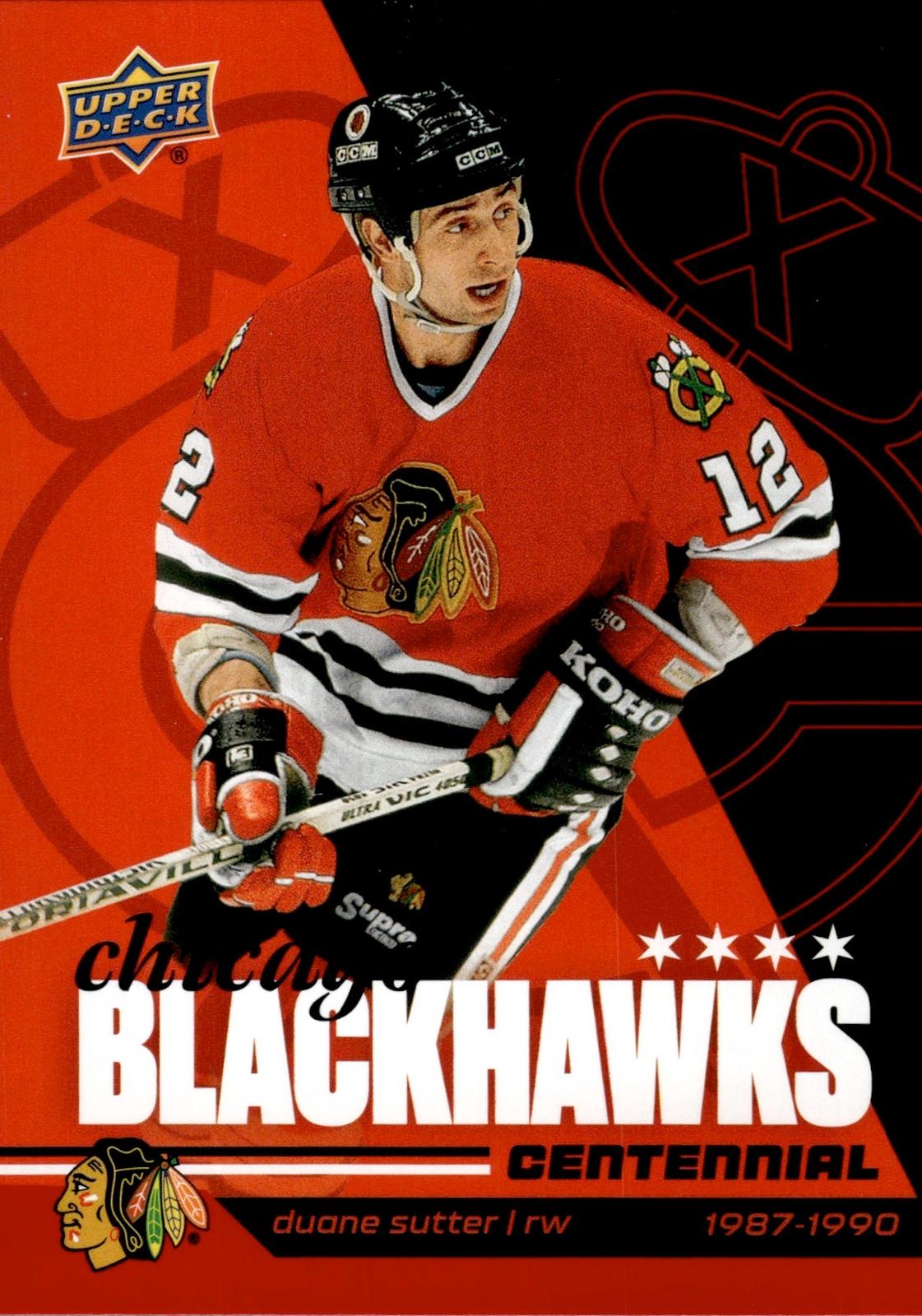 Duane Sutter 2025-26 Upper Deck Chicago Blackhawks Centennial #45 Blackhawks