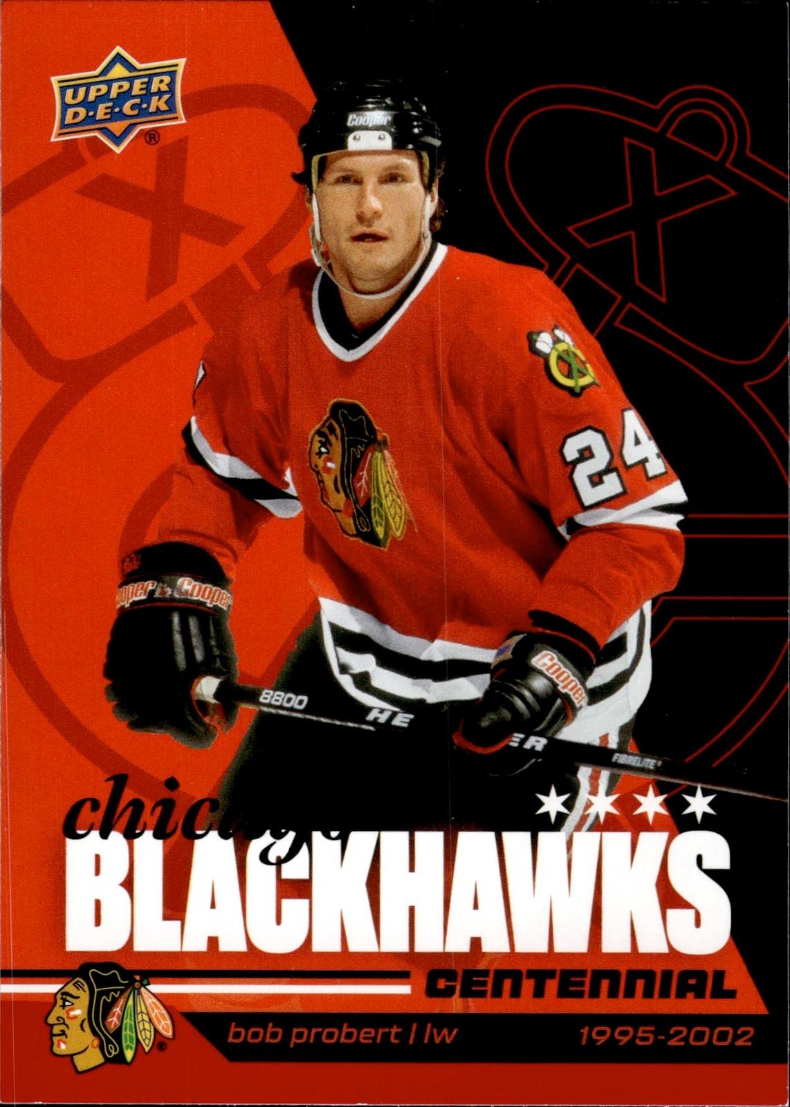 Bob Probert 2025-26 Upper Deck Chicago Blackhawks Centennial #81 Blackhawks
