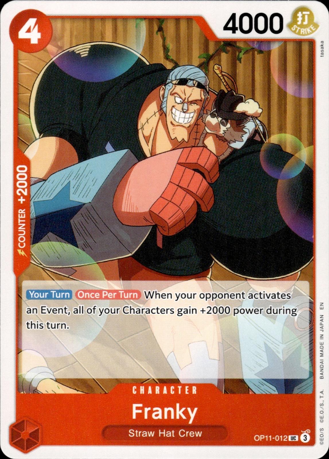 Franky A Fist of Divine Speed #OP11-012 Uncommon
