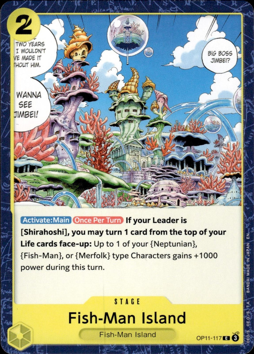 Fish-Man Island A Fist of Divine Speed #OP11-117 Common