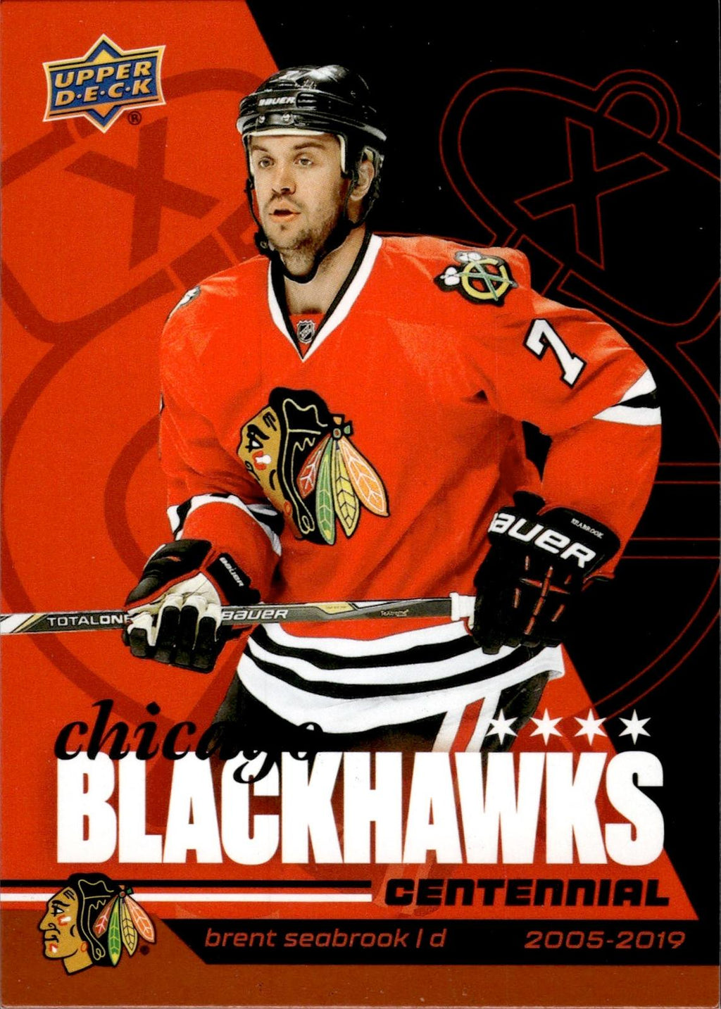 Brent Seabrook 2025-26 Upper Deck Chicago Blackhawks Centennial #12 Bronze