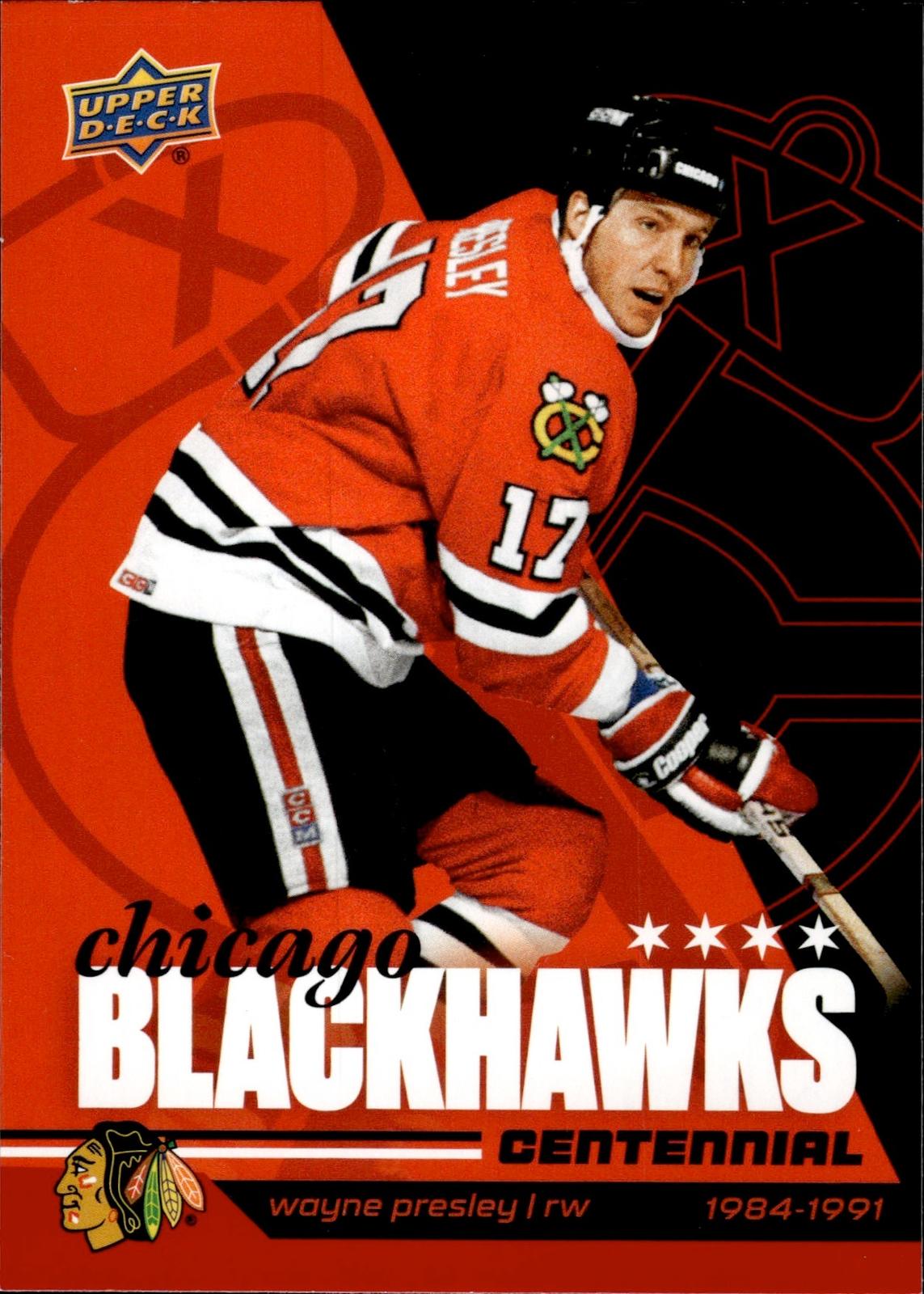 Wayne Presley 2025-26 Upper Deck Chicago Blackhawks Centennial #84 Blackhawks