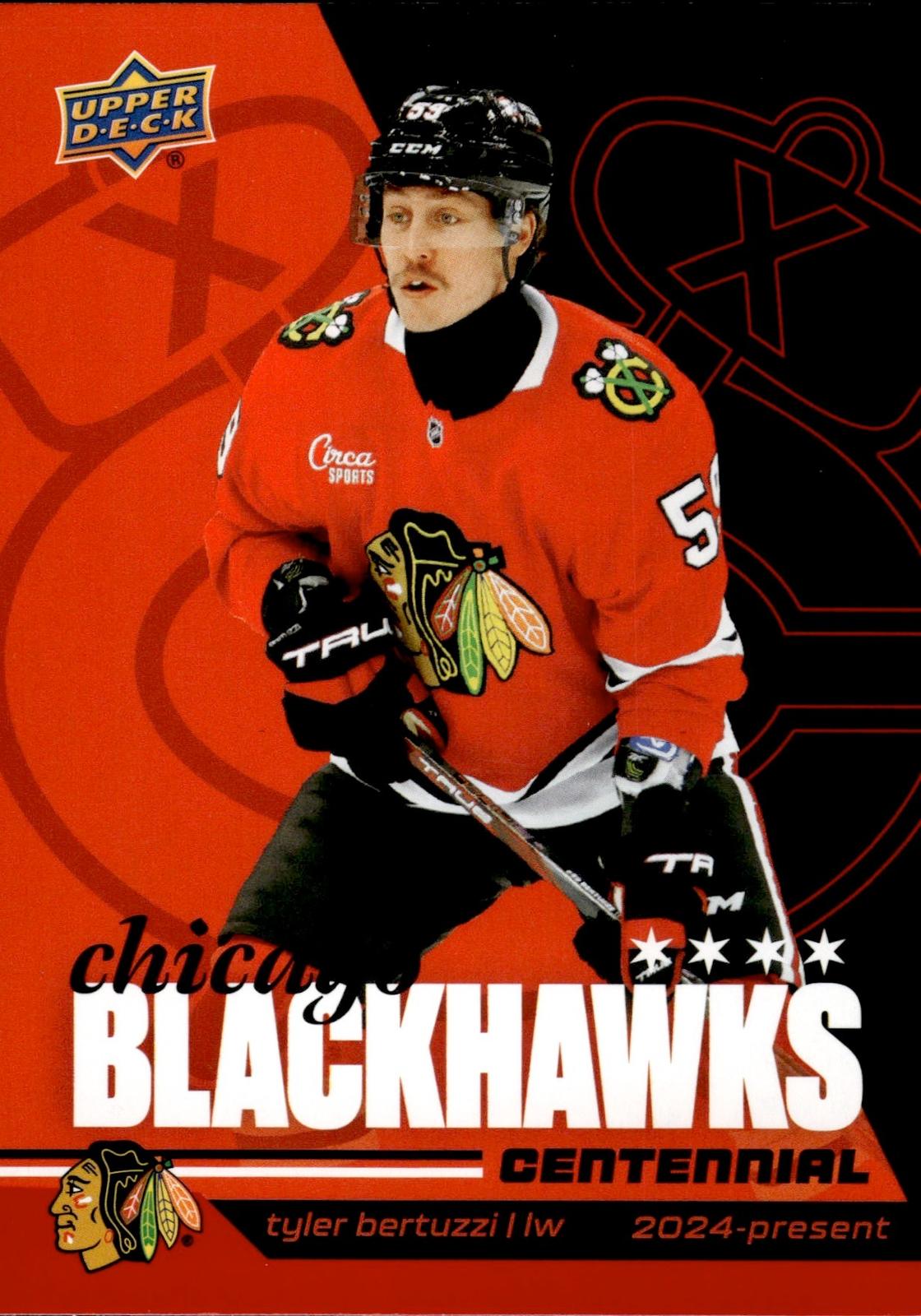 Tyler Bertuzzi 2025-26 Upper Deck Chicago Blackhawks Centennial #21 Blackhawks