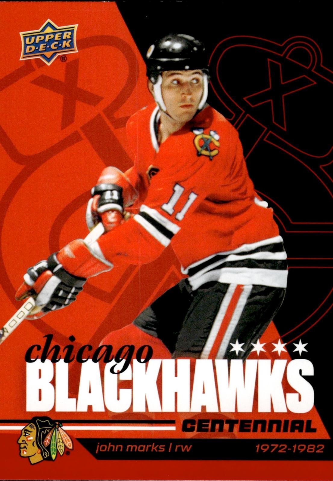 John Marks 2025-26 Upper Deck Chicago Blackhawks Centennial #50 Blackhawks