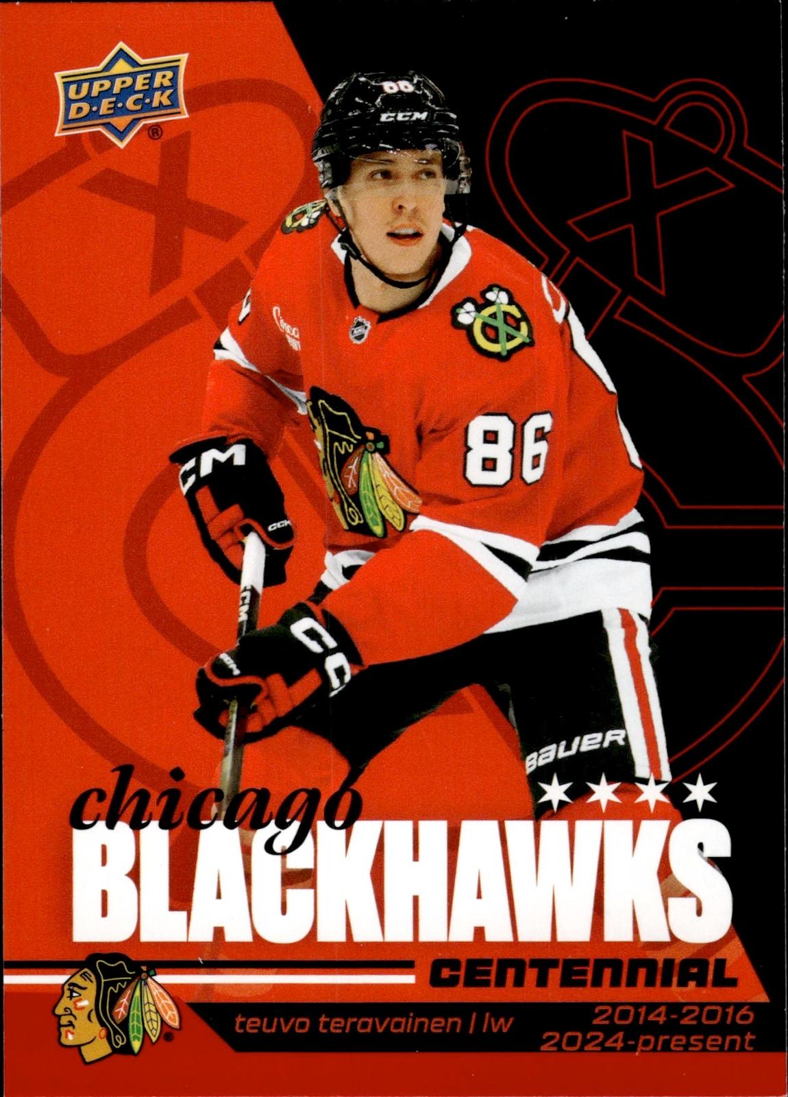 Teuvo Teravainen 2025-26 Upper Deck Chicago Blackhawks Centennial #29 Blackhawks