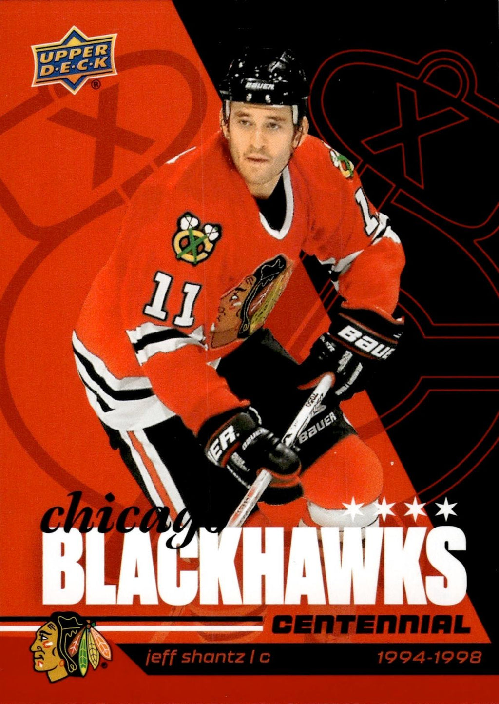 Jeff Shantz 2025-26 Upper Deck Chicago Blackhawks Centennial #15 Blackhawks