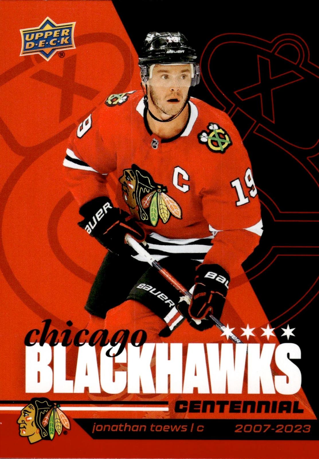Jonathan Toews 2025-26 Upper Deck Chicago Blackhawks Centennial #56 Blackhawks