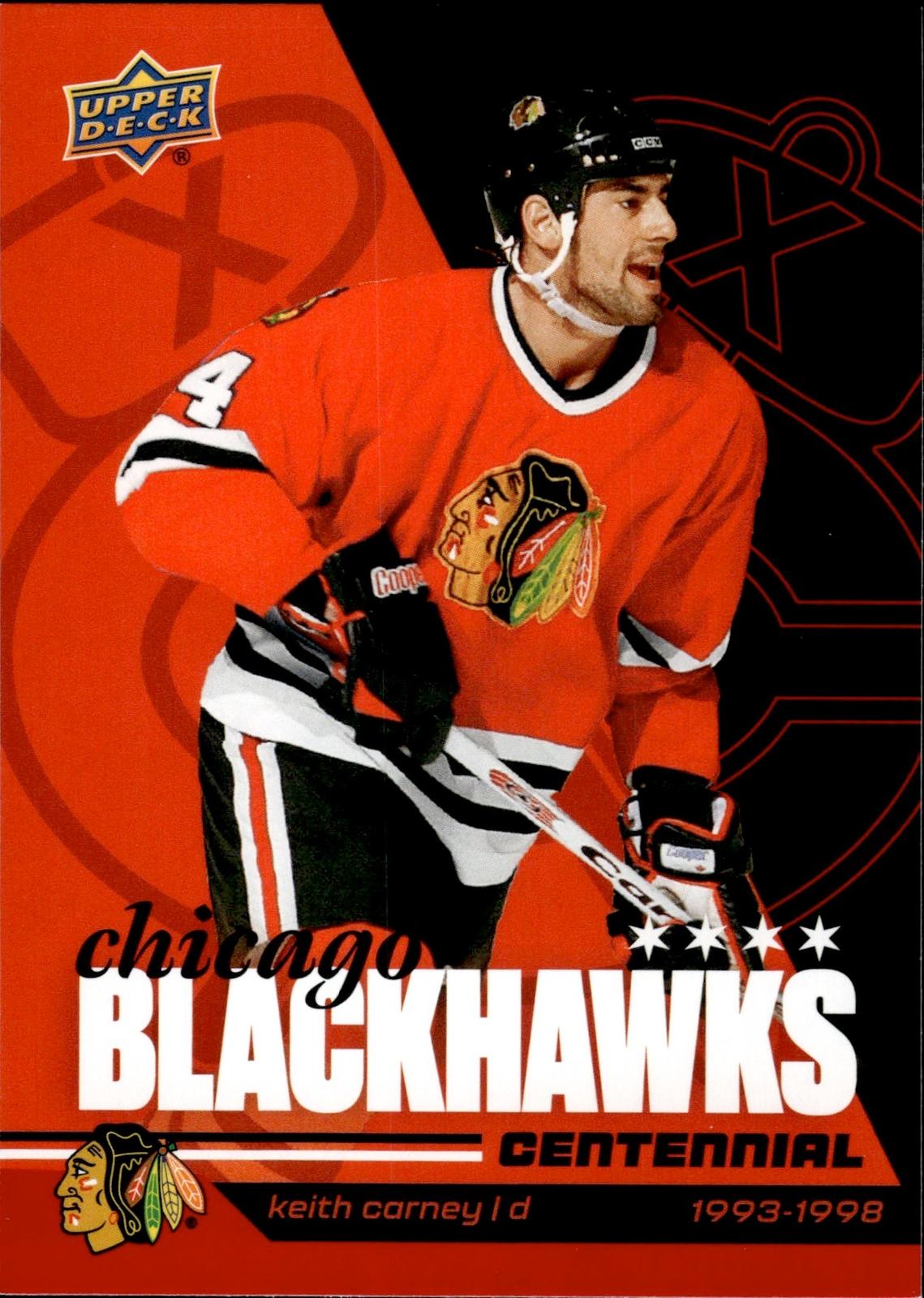 Keith Carney 2025-26 Upper Deck Chicago Blackhawks Centennial #34 Blackhawks