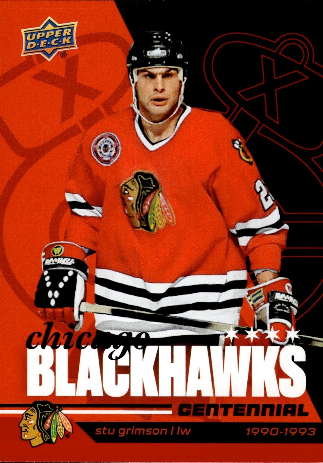 Stu Grimson 2025-26 Upper Deck Chicago Blackhawks Centennial #83 Blackhawks