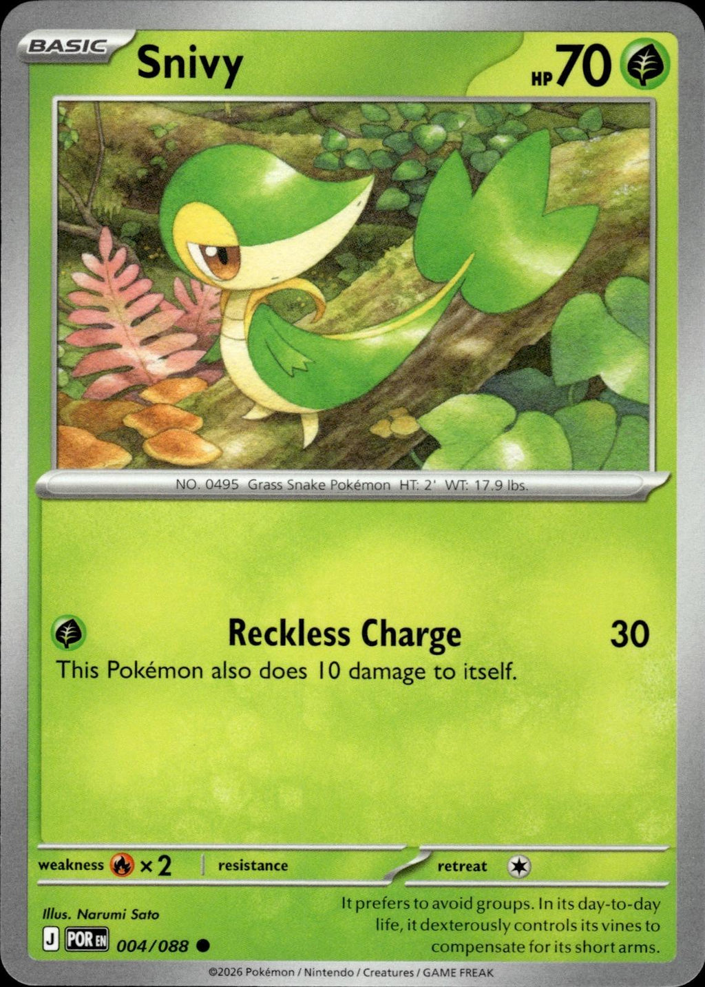 Snivy ME03: Perfect Order #004/088 Common