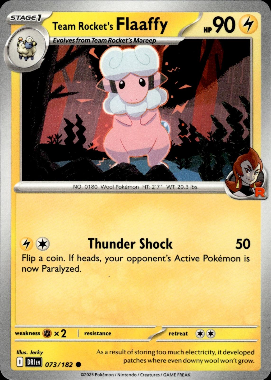 Team Rocket's Flaaffy SV10: Destined Rivals #073/182 Common