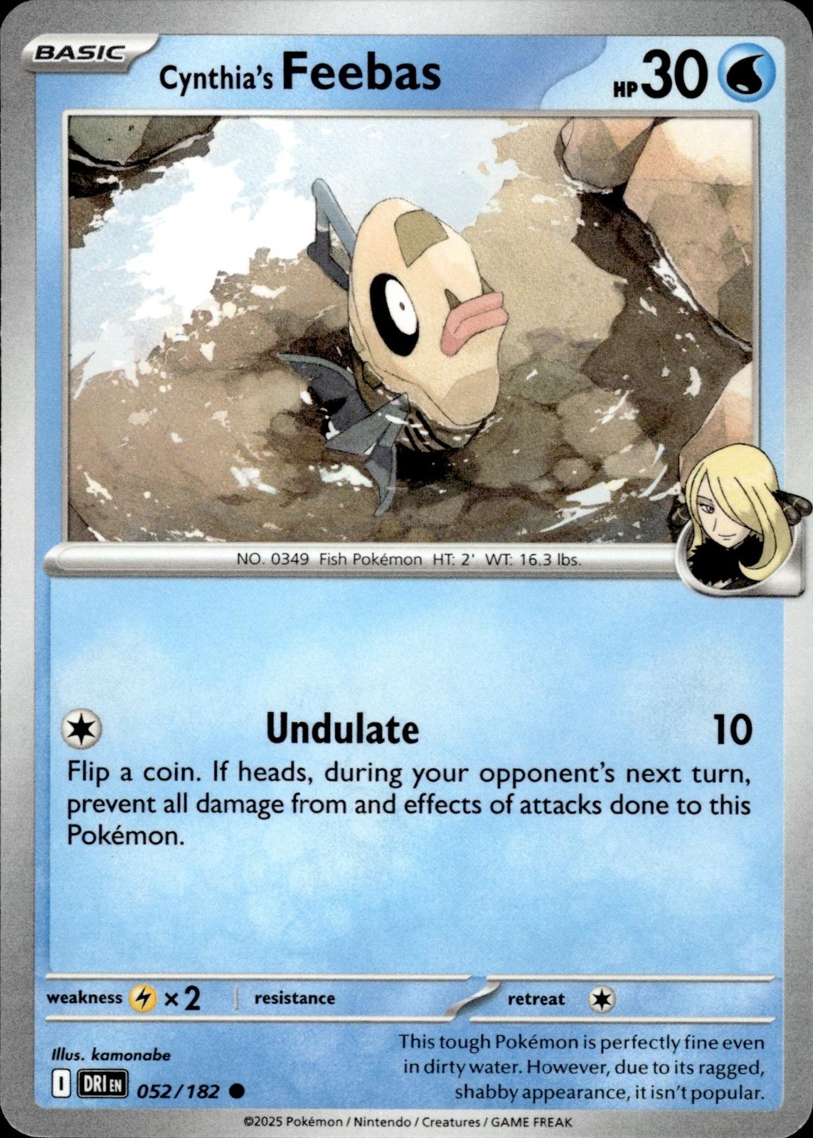 Cynthia's Feebas SV10: Destined Rivals #052/182 Common