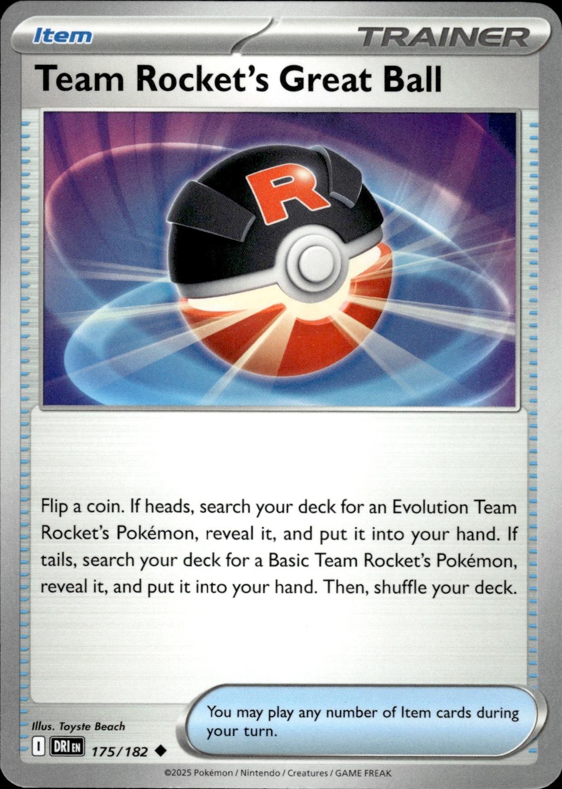 Team Rocket's Great Ball SV10: Destined Rivals #175/182 Uncommon