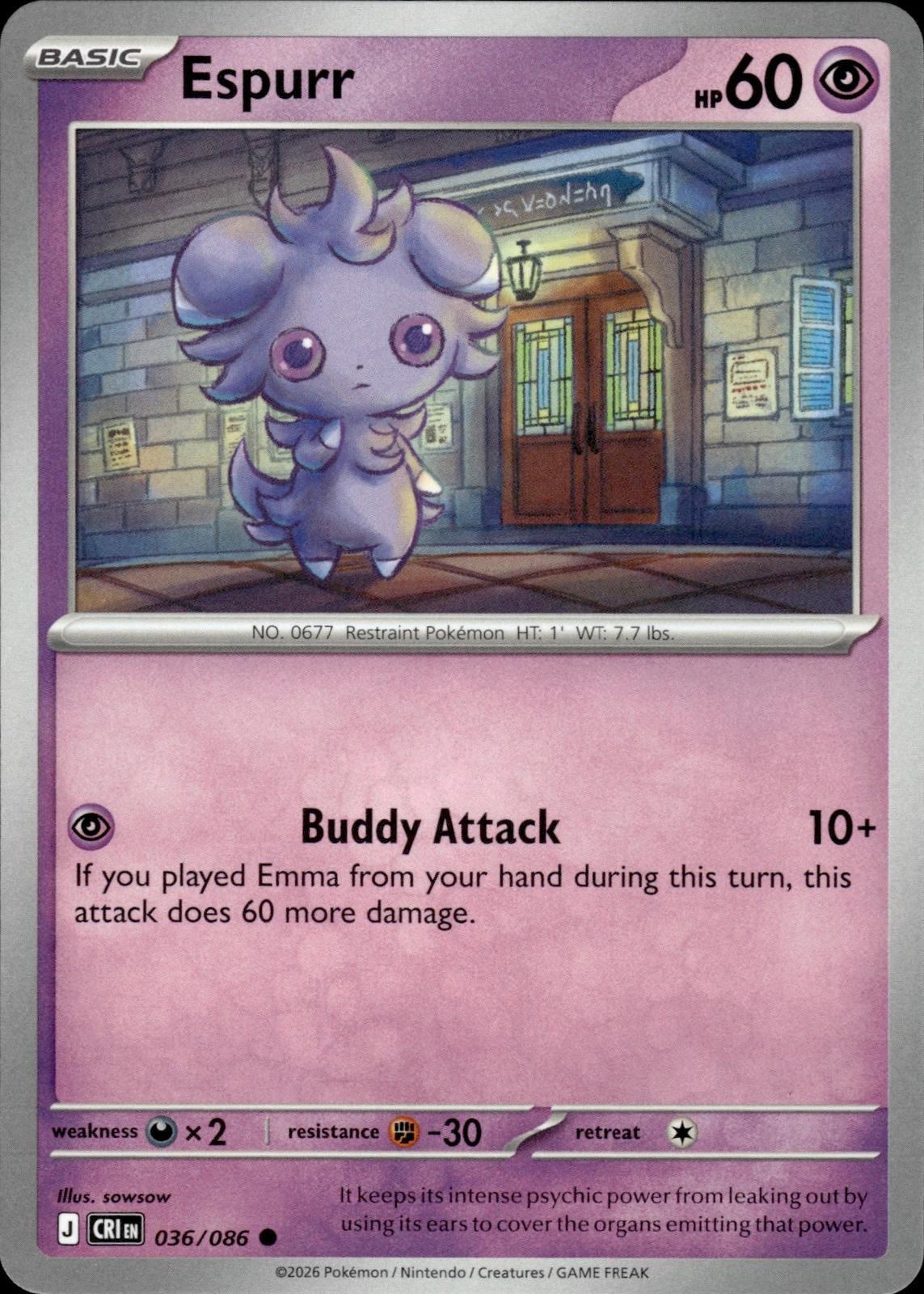 Espurr ME04: Chaos Rising #036/086 Common