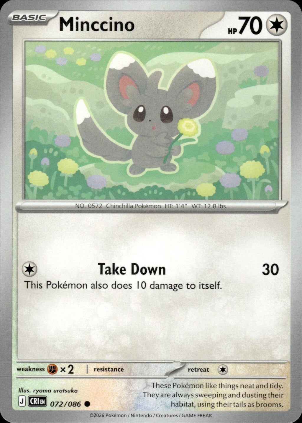Minccino ME04: Chaos Rising #072/086 Common