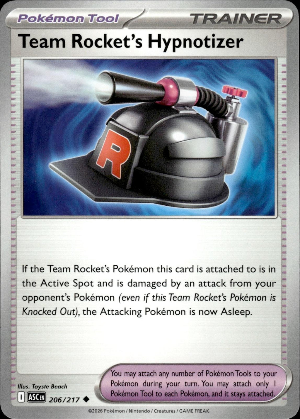 Team Rocket's Hypnotizer ME: Ascended Heroes #206/217 Uncommon