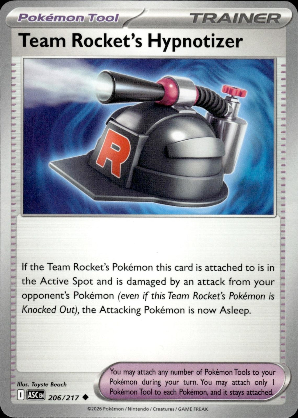 Team Rocket's Hypnotizer ME: Ascended Heroes #206/217 Uncommon