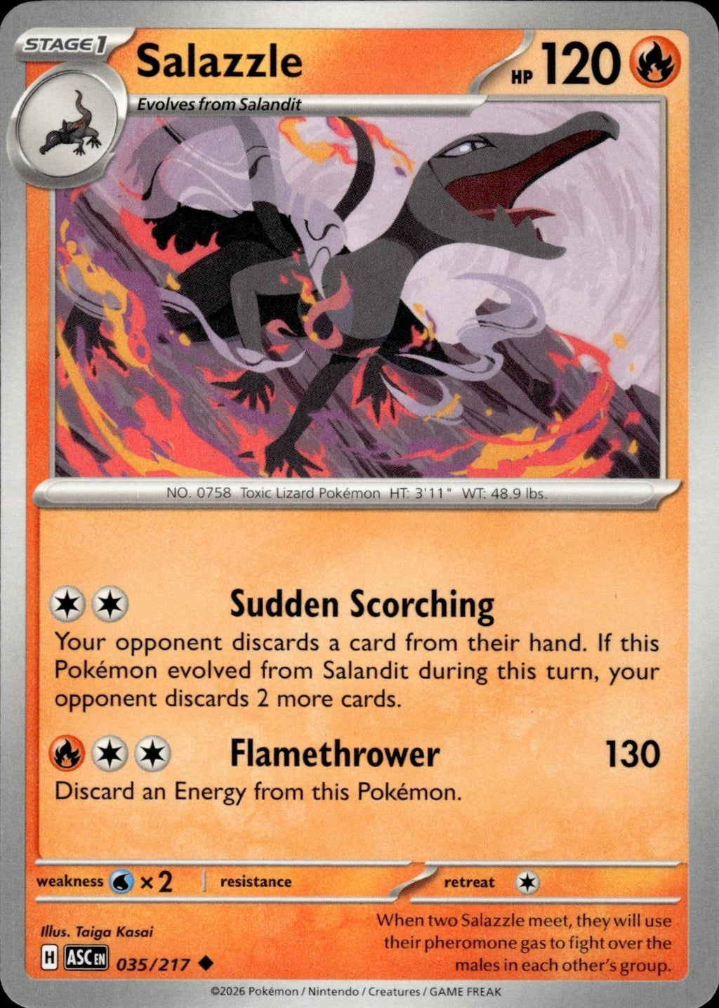 Salazzle ME: Ascended Heroes #035/217 Uncommon