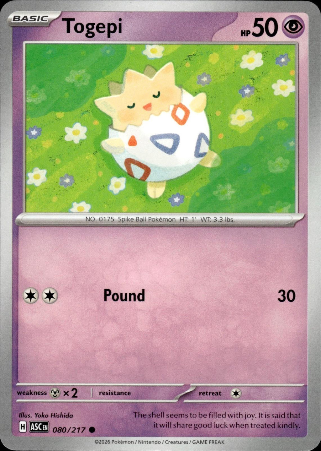 Togepi ME: Ascended Heroes #080/217 Common