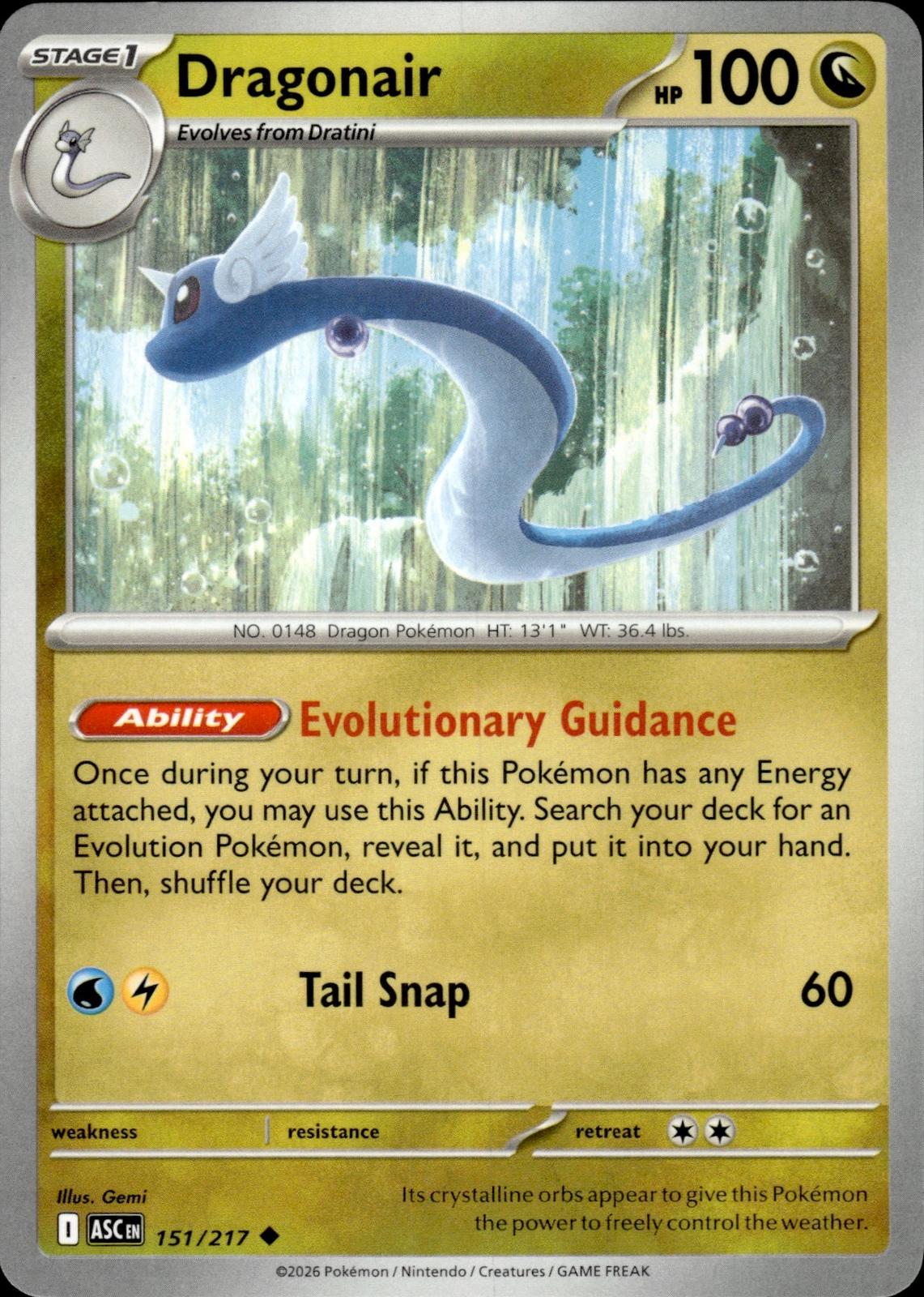 Dragonair ME: Ascended Heroes #151/217 Uncommon