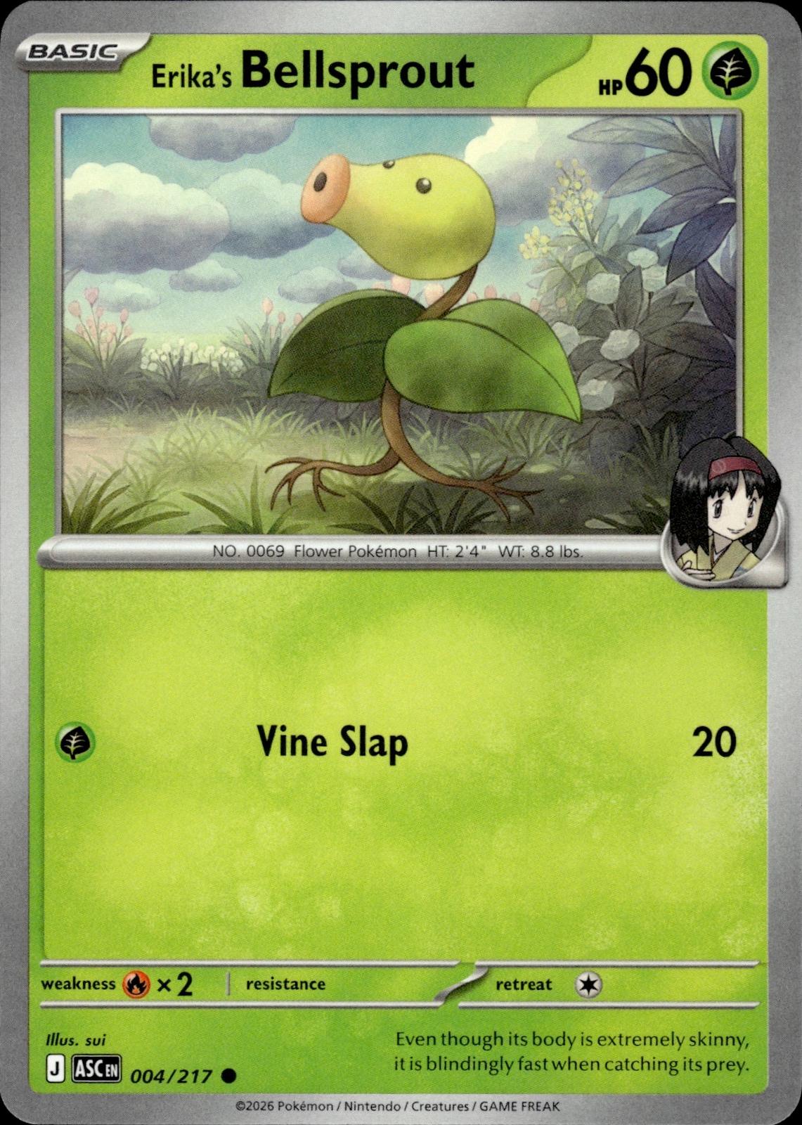 Erika's Bellsprout ME: Ascended Heroes #004/217 Common