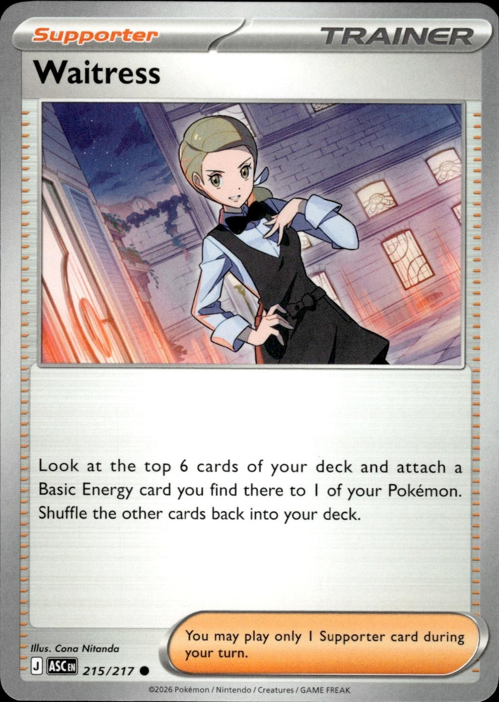 Waitress ME: Ascended Heroes #215/217 Common