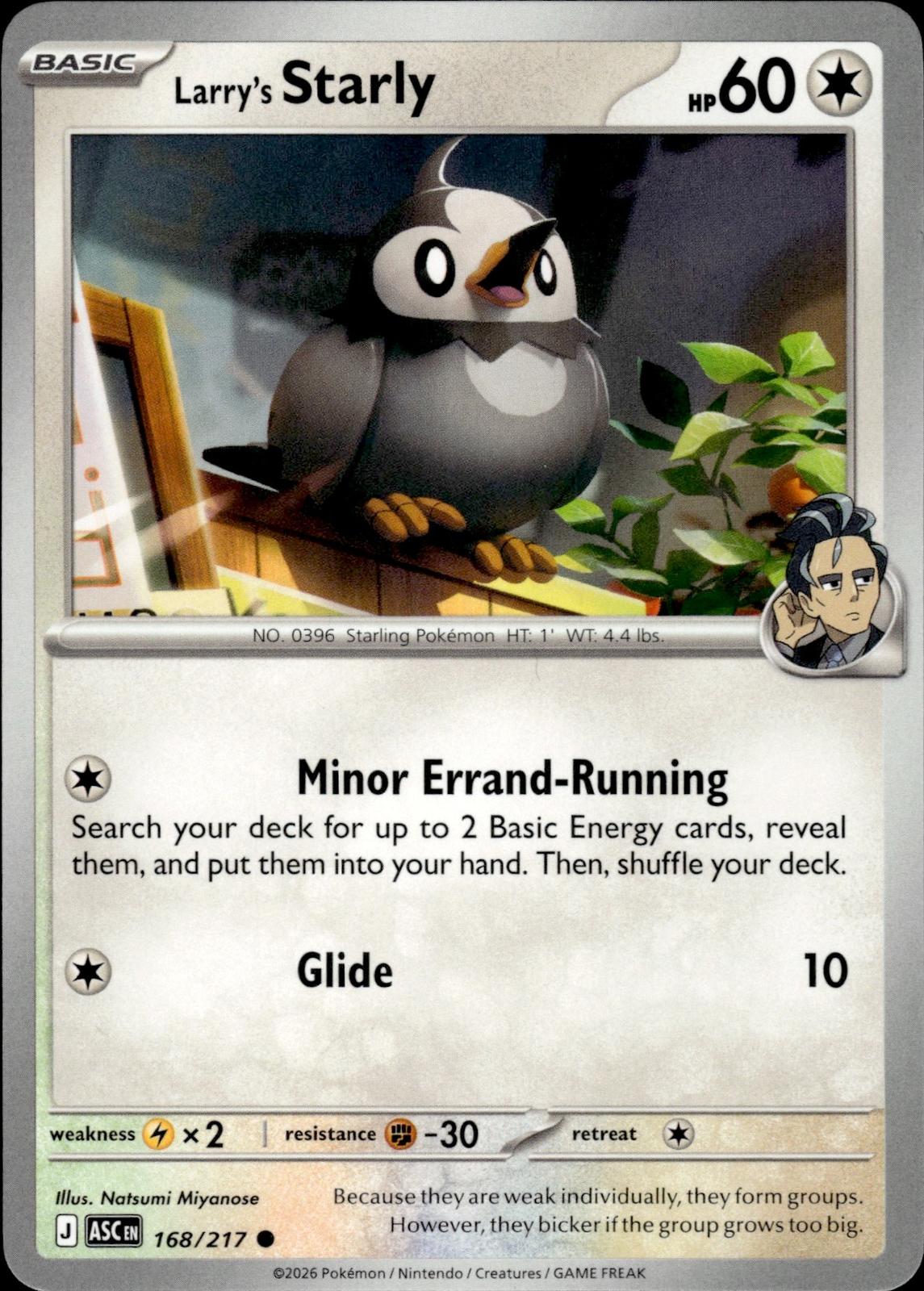 Larry's Starly ME: Ascended Heroes #168/217 Common