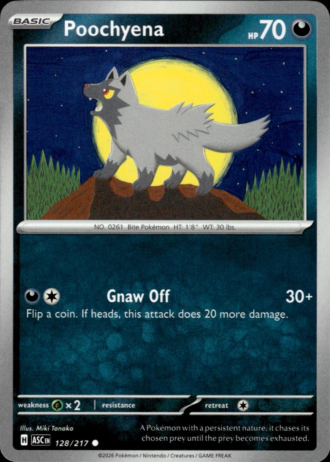 Poochyena ME: Ascended Heroes #128/217 Common