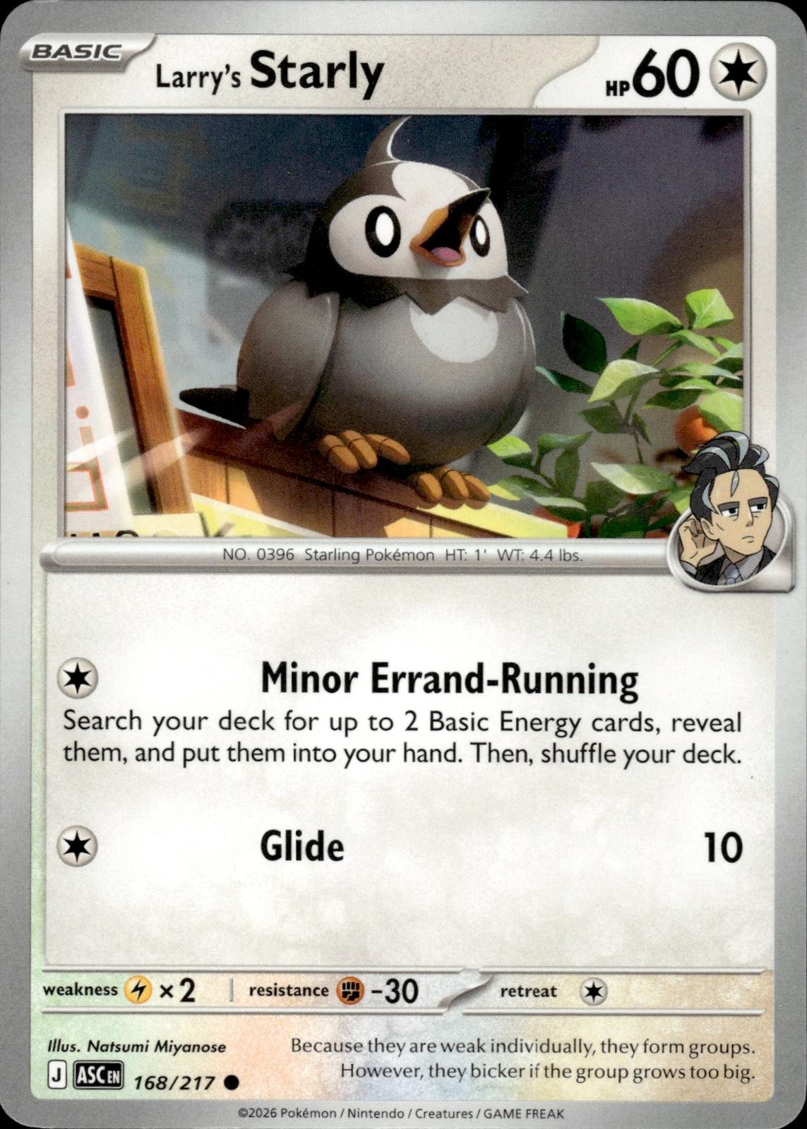Larry's Starly ME: Ascended Heroes #168/217 Common