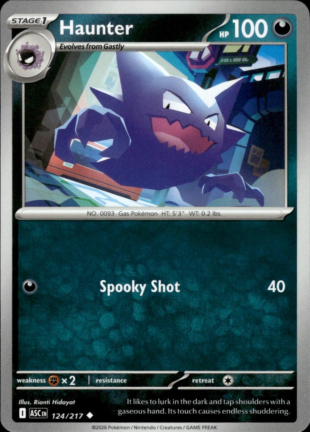 Haunter ME: Ascended Heroes #124/217 Uncommon