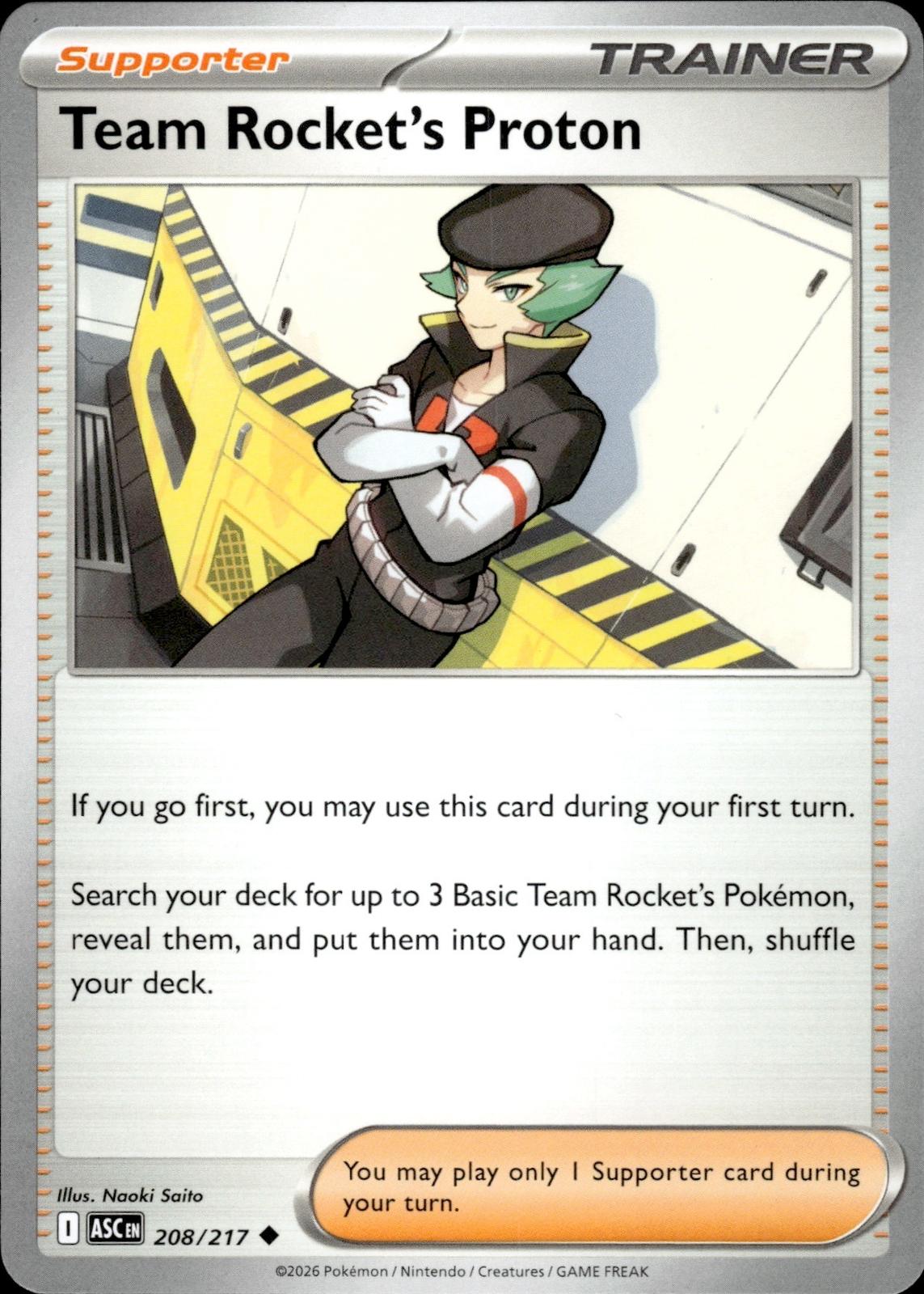 Team Rocket's Proton ME: Ascended Heroes #208/217 Uncommon