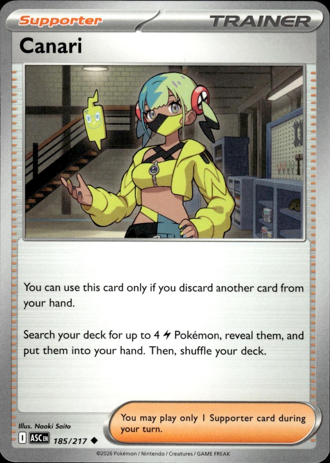 Canari ME: Ascended Heroes #185/217 Uncommon