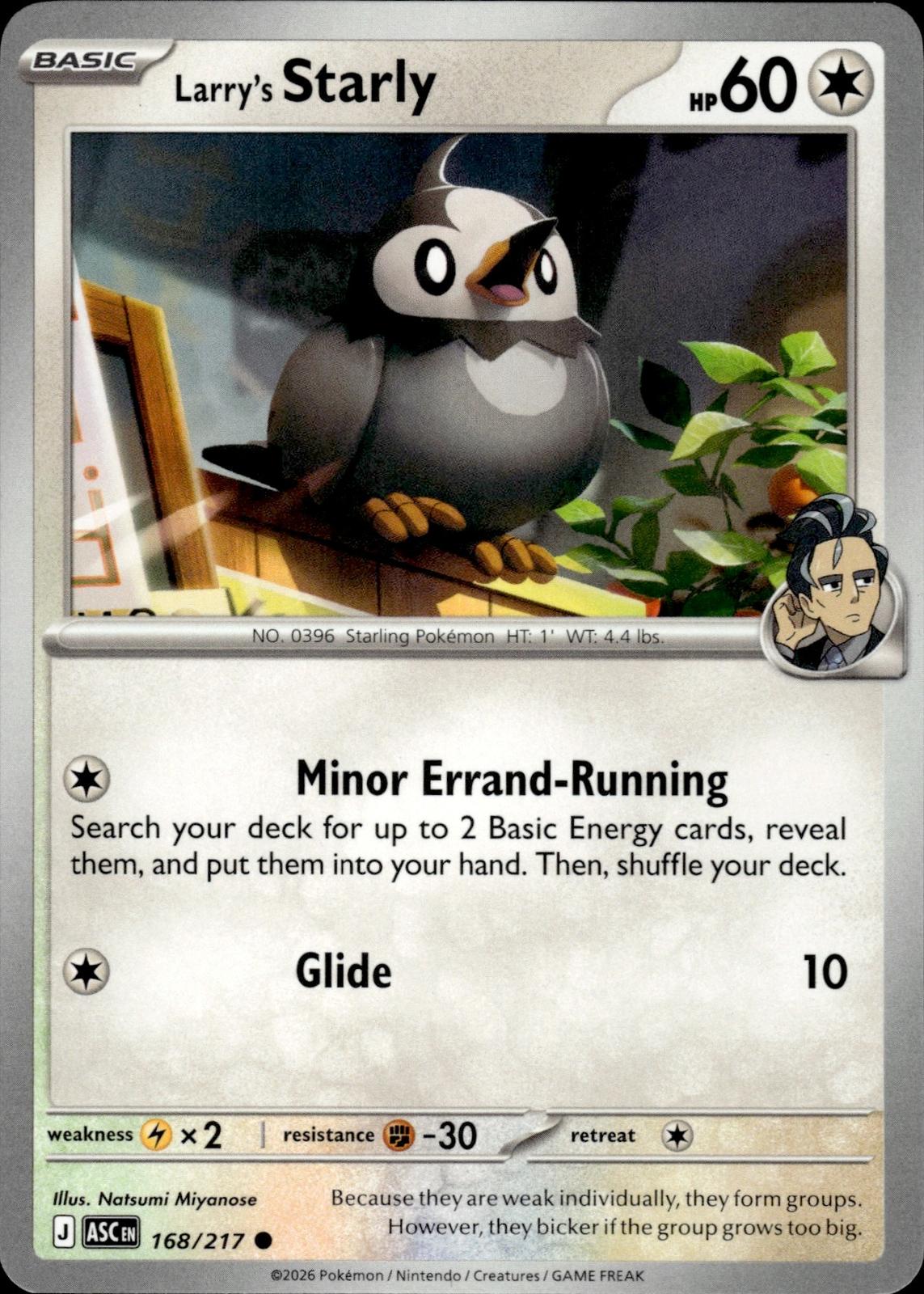 Larry's Starly ME: Ascended Heroes #168/217 Common