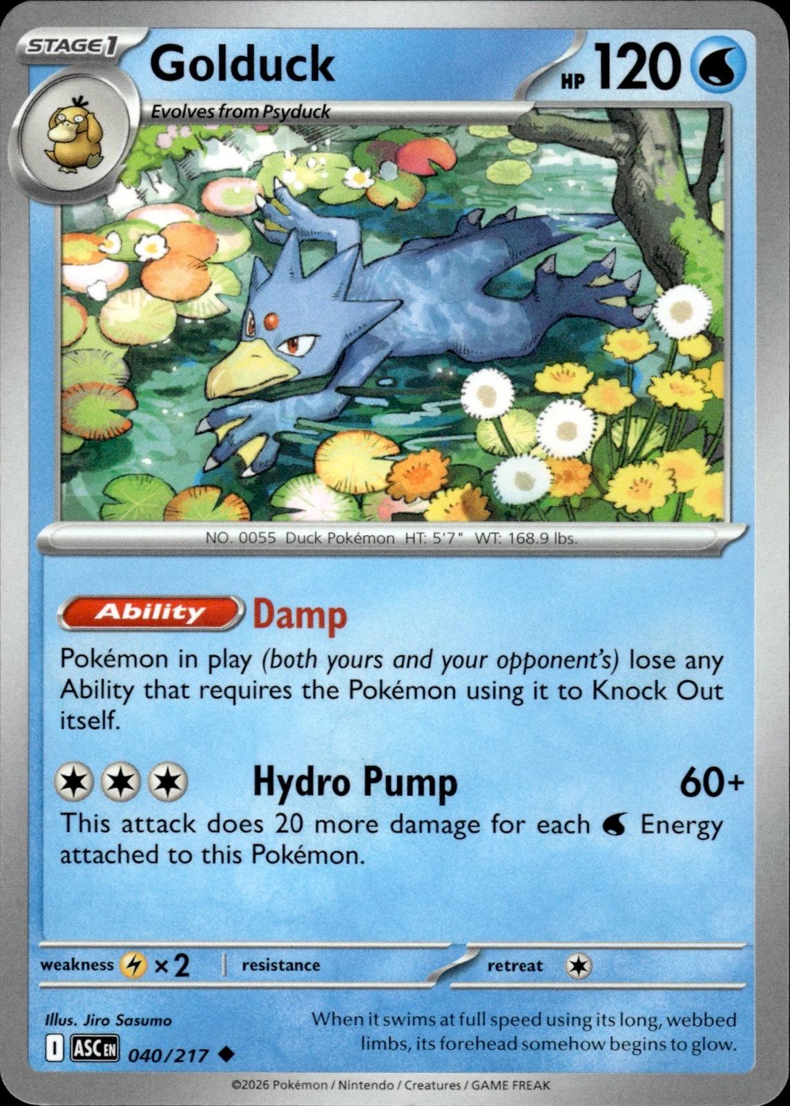 Golduck ME: Ascended Heroes #040/217 Uncommon