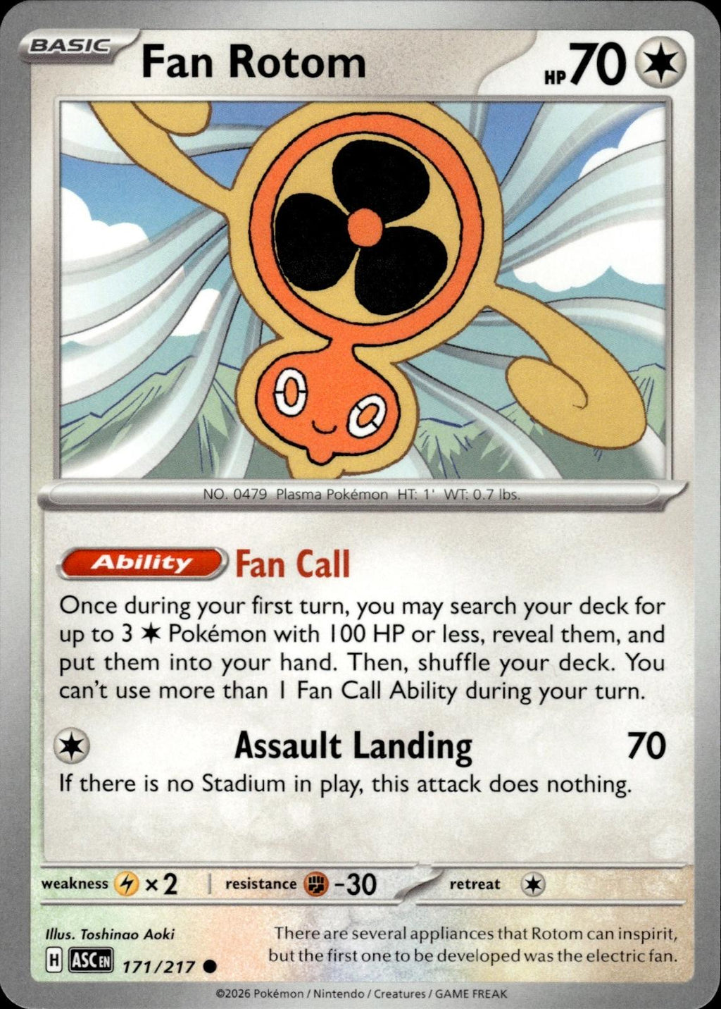Fan Rotom ME: Ascended Heroes #171/217 Common