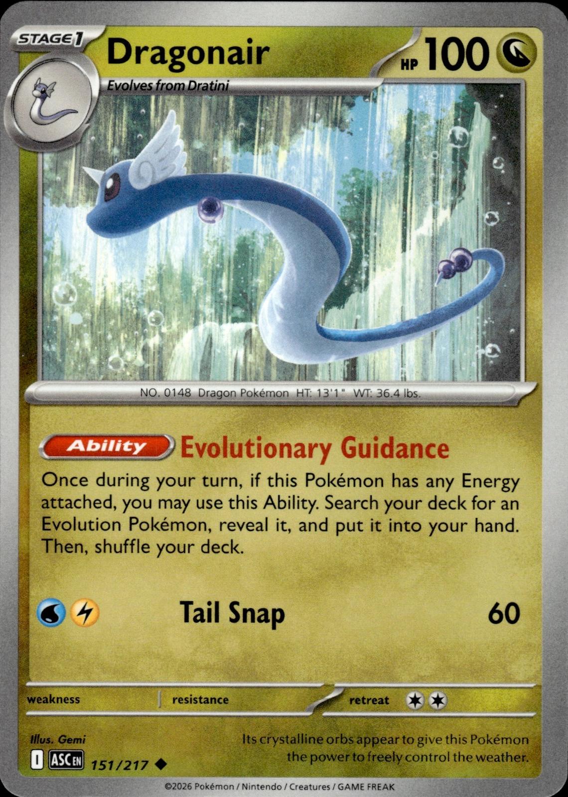 Dragonair ME: Ascended Heroes #151/217 Uncommon